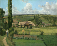 Landscape At Les Patispontoise by Camille Pissarro