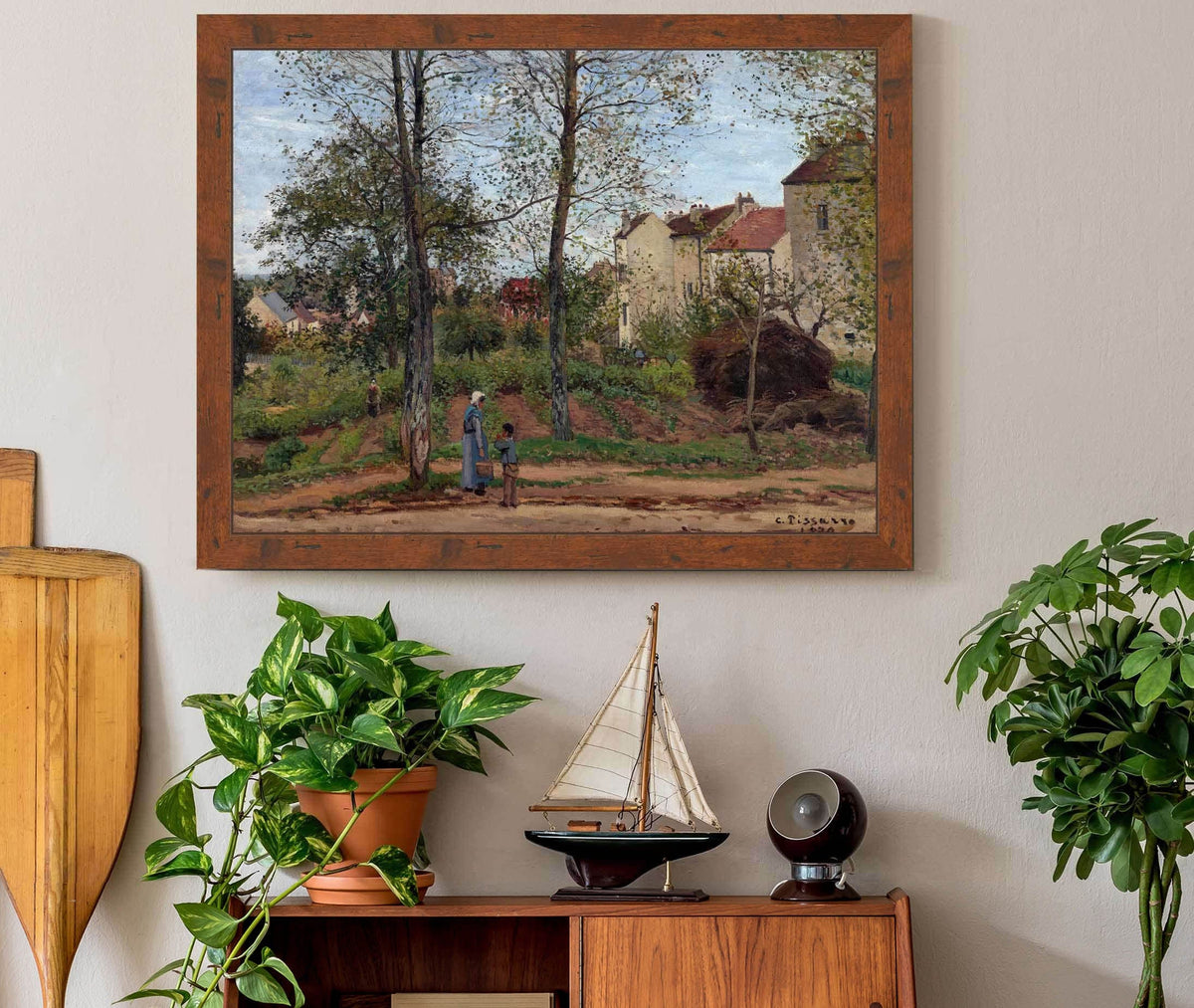 Landscape At Louveciennes by Camille Pissarro