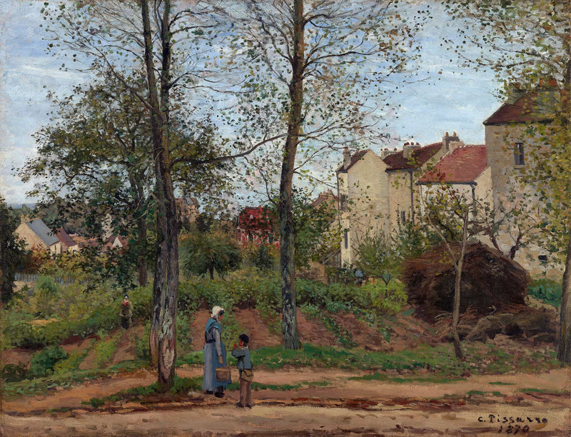 Landscape At Louveciennes by Camille Pissarro