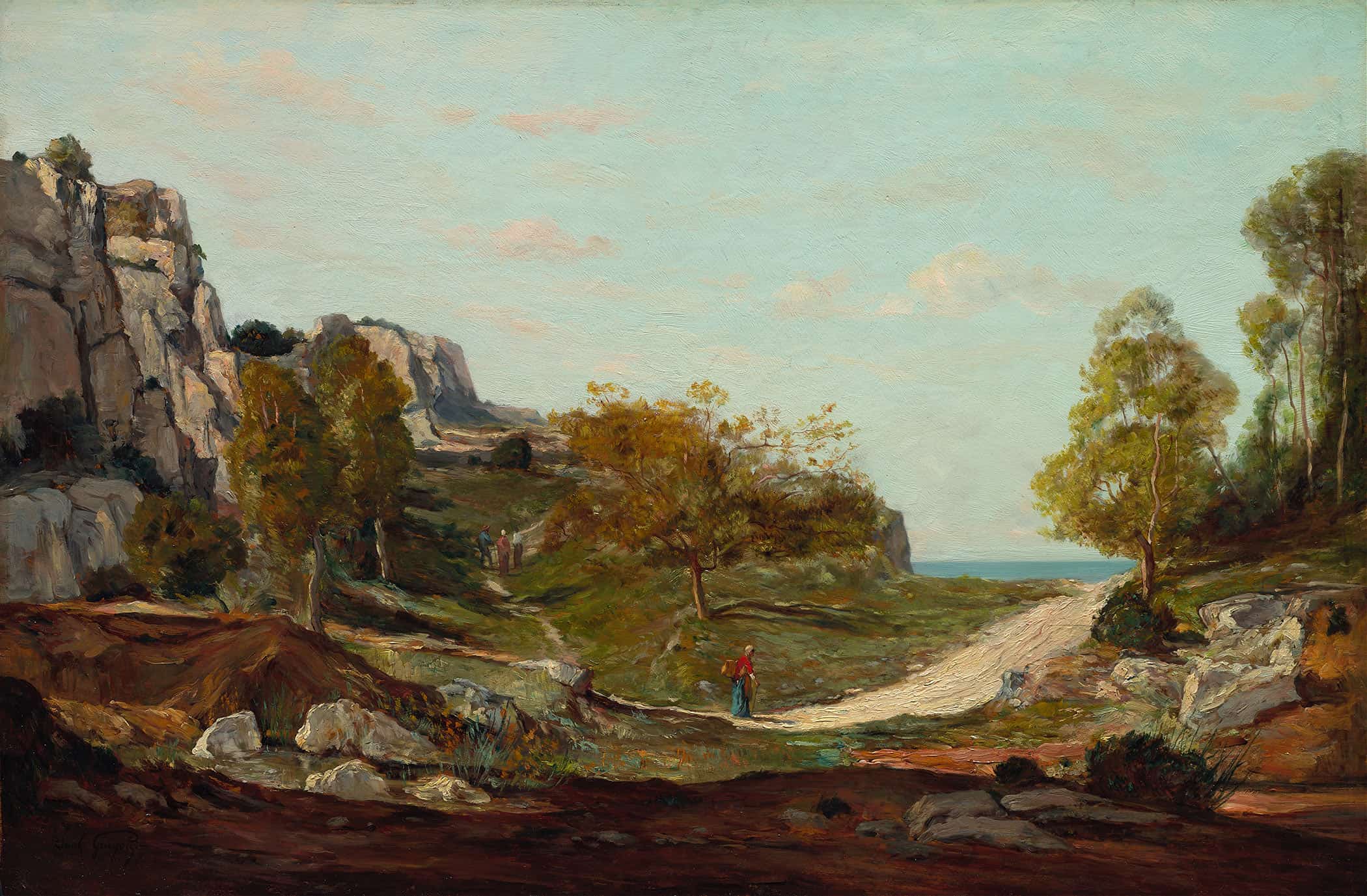 Landscape At Saint Andre Near Marseilles by Paul Gauguin