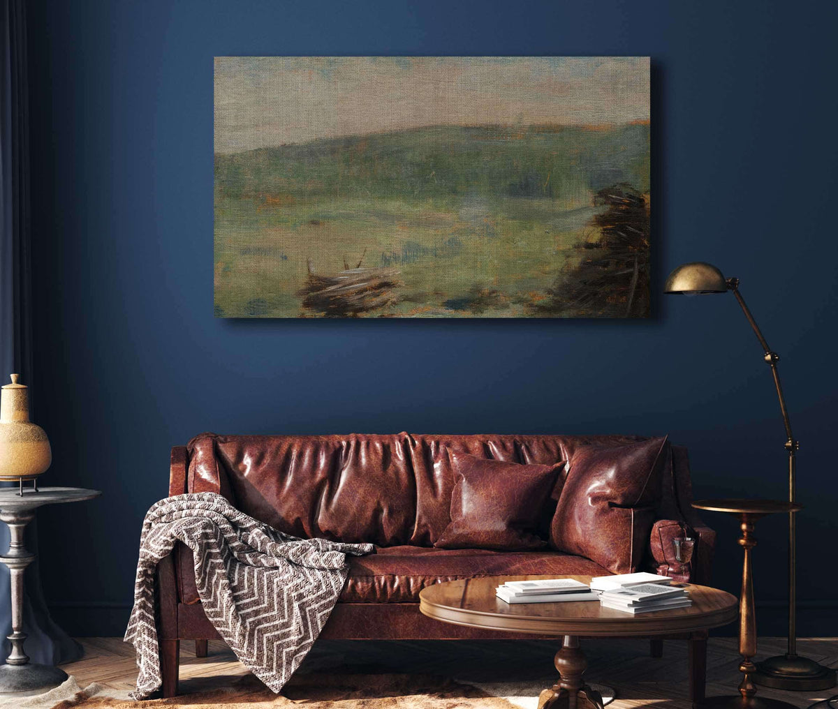 Landscape At Saint Ouen by Georges Seurat