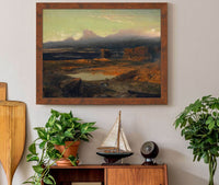 Landscape At Sunset by Arnold Bocklin