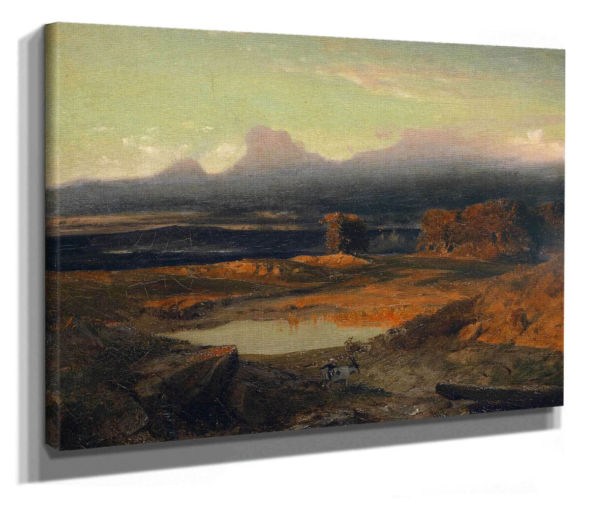 Landscape At Sunset by Arnold Bocklin