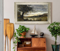 Landscape At Sunset by Jean Baptiste Camille Corot