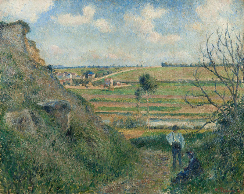 Landscape Bazincourt by Camille Pissarro