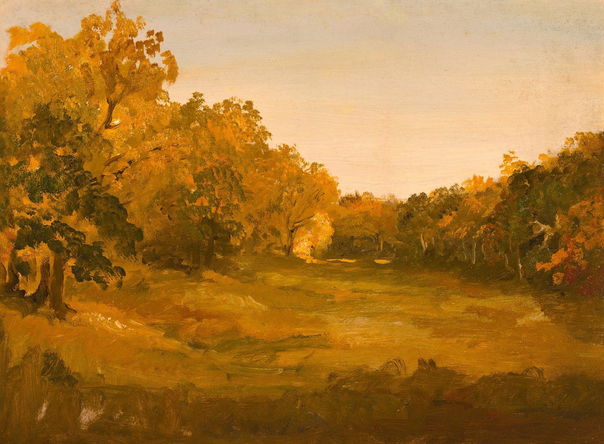 Landscape Between And by Thomas Cole