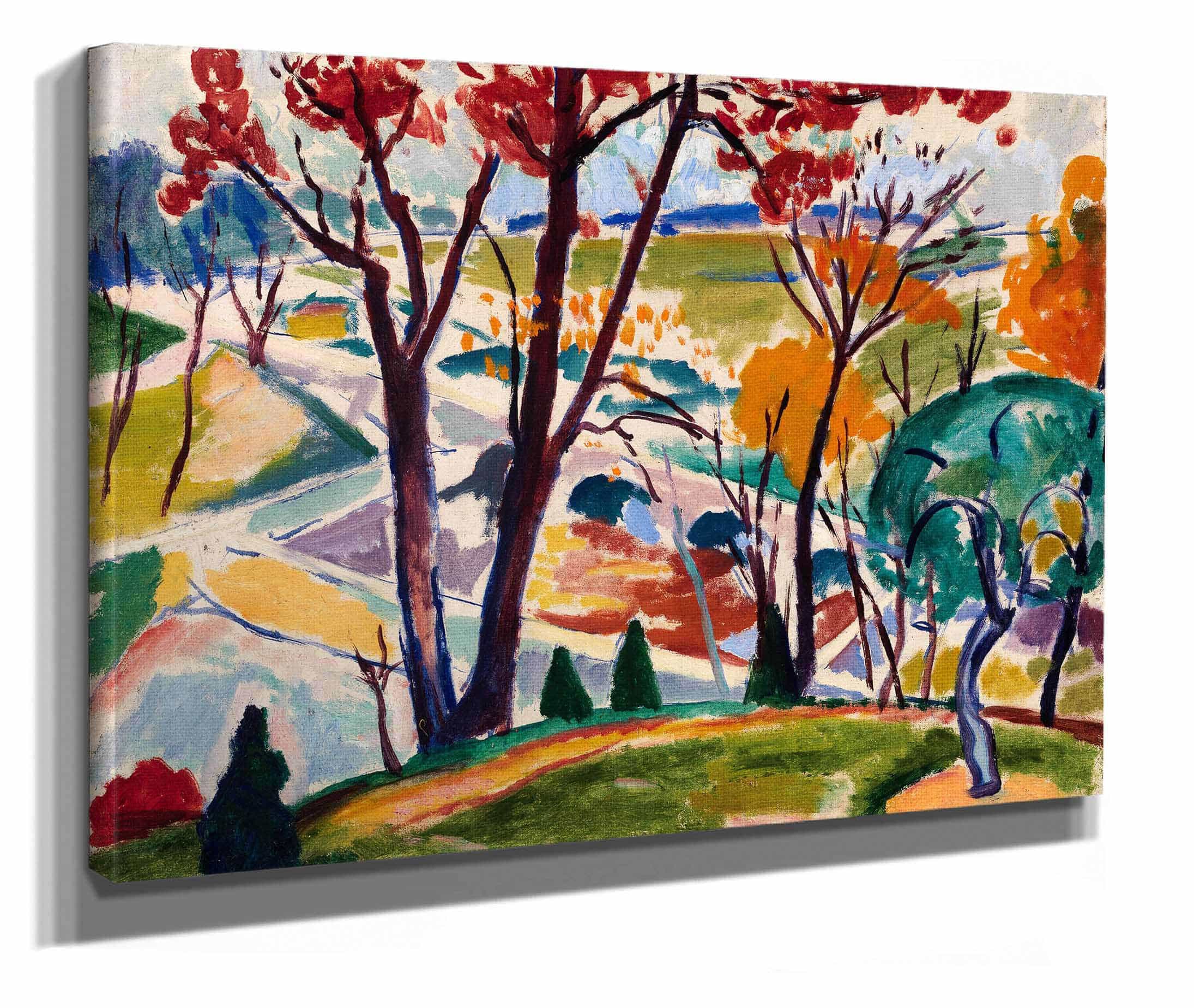 Landscape Bridge Huntingdon Valley by Henry Lyman Sayen