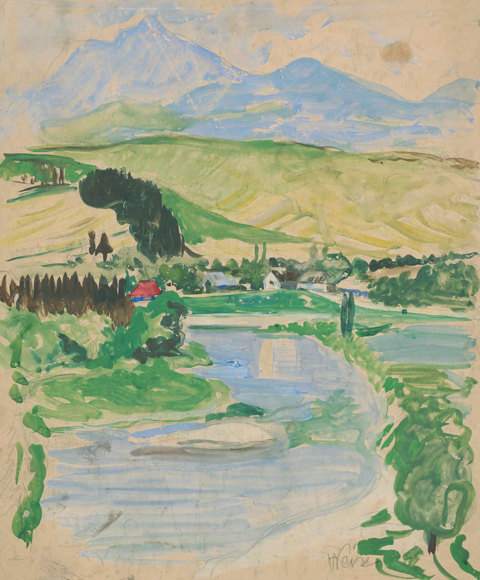 Landscape by Arnold Peter Weisz Kubincan