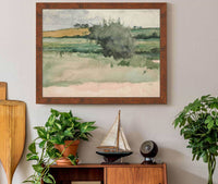 Landscape Fields by Edwin Austin Abbey