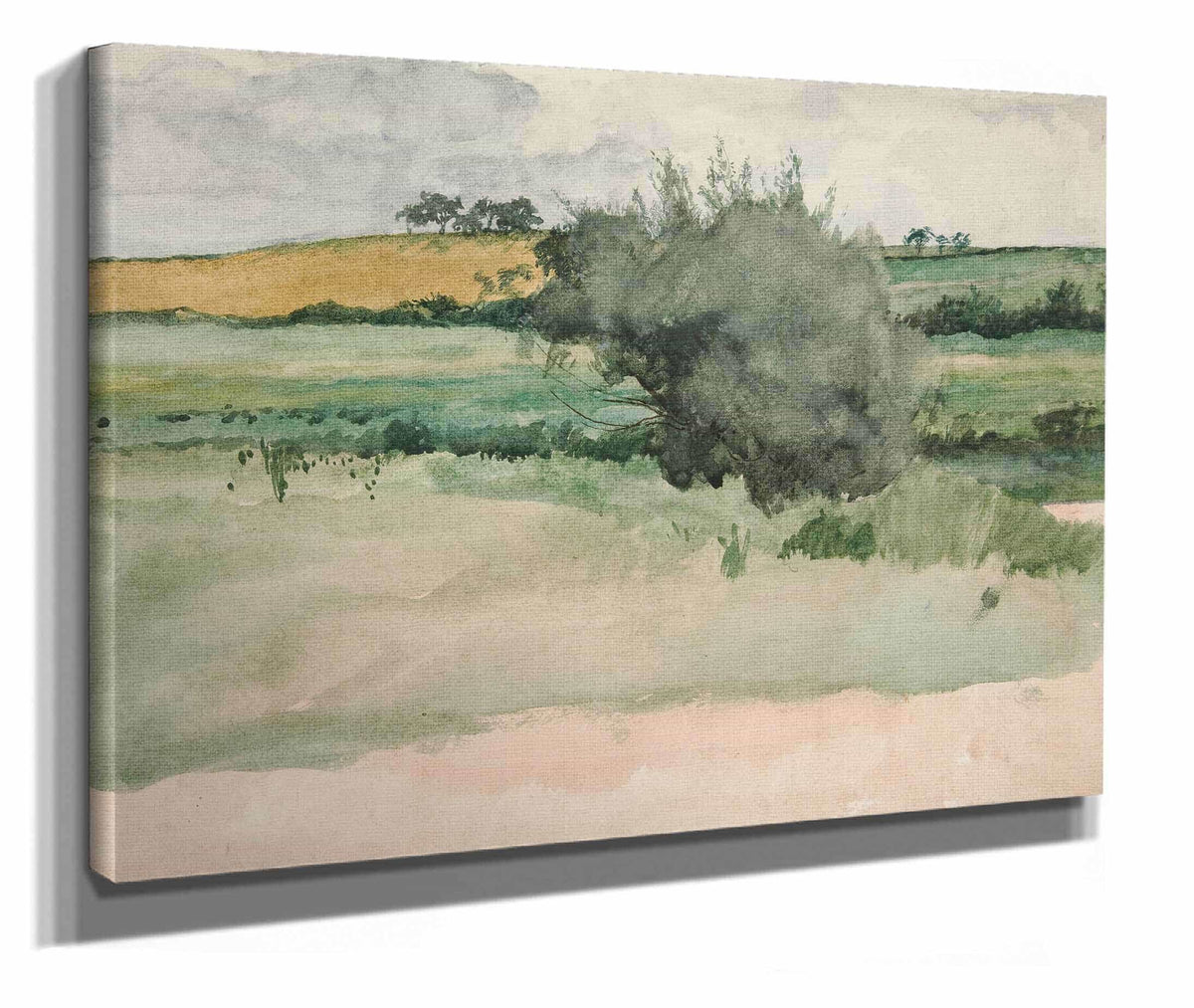 Landscape Fields by Edwin Austin Abbey