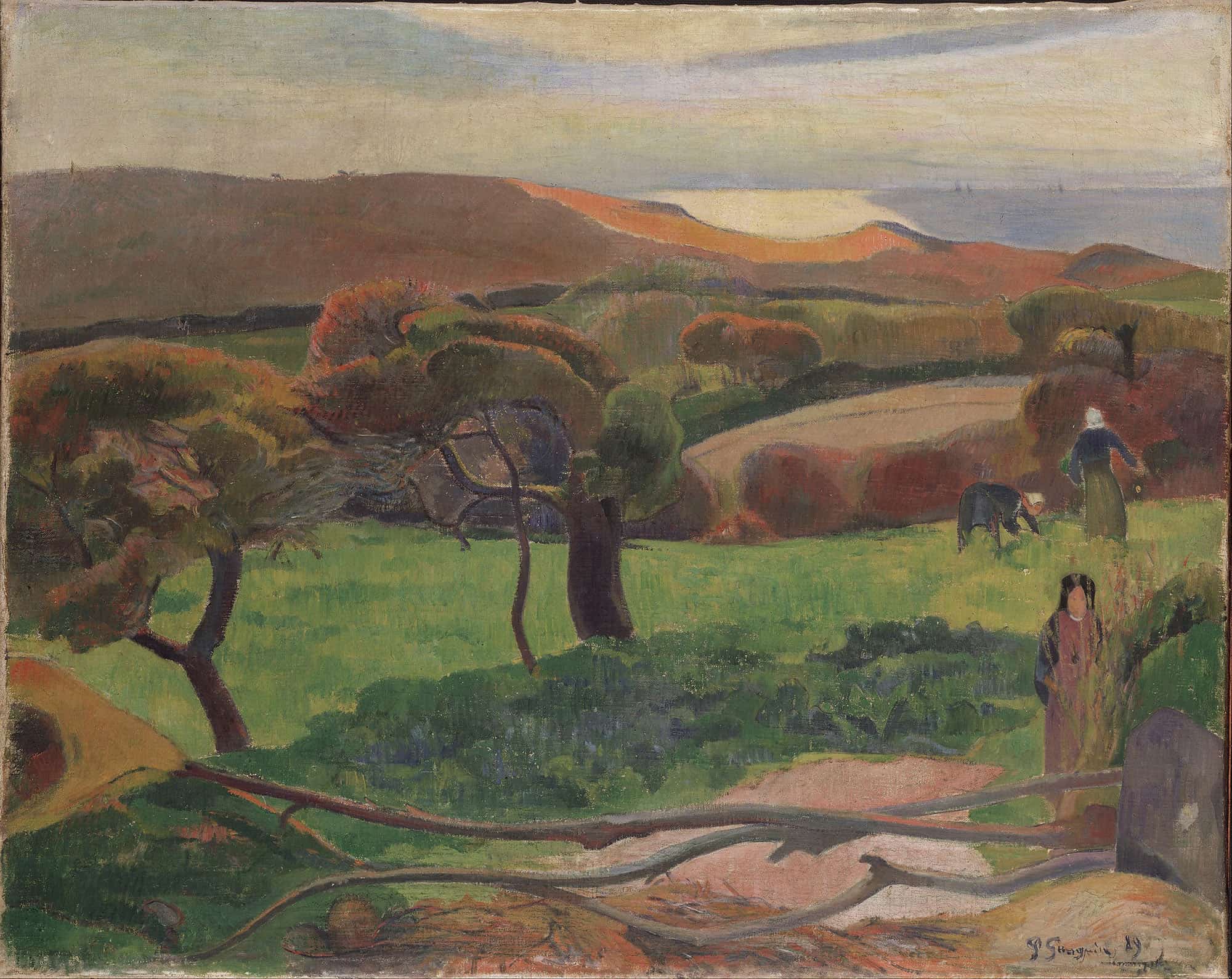 Landscape From Bretagne by Paul Gauguin