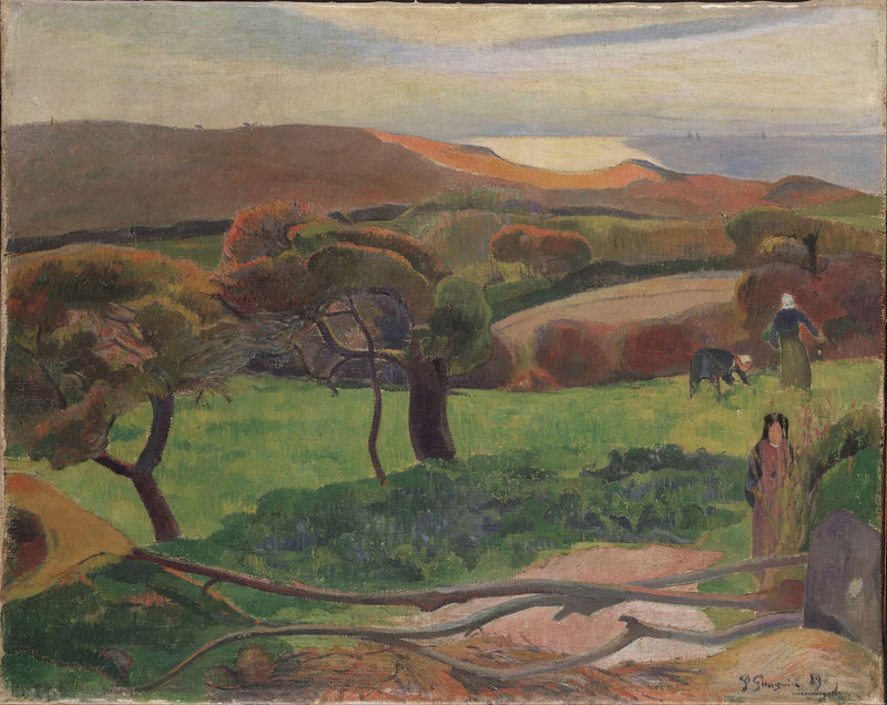 Landscape From Bretagne by Paul Gauguin