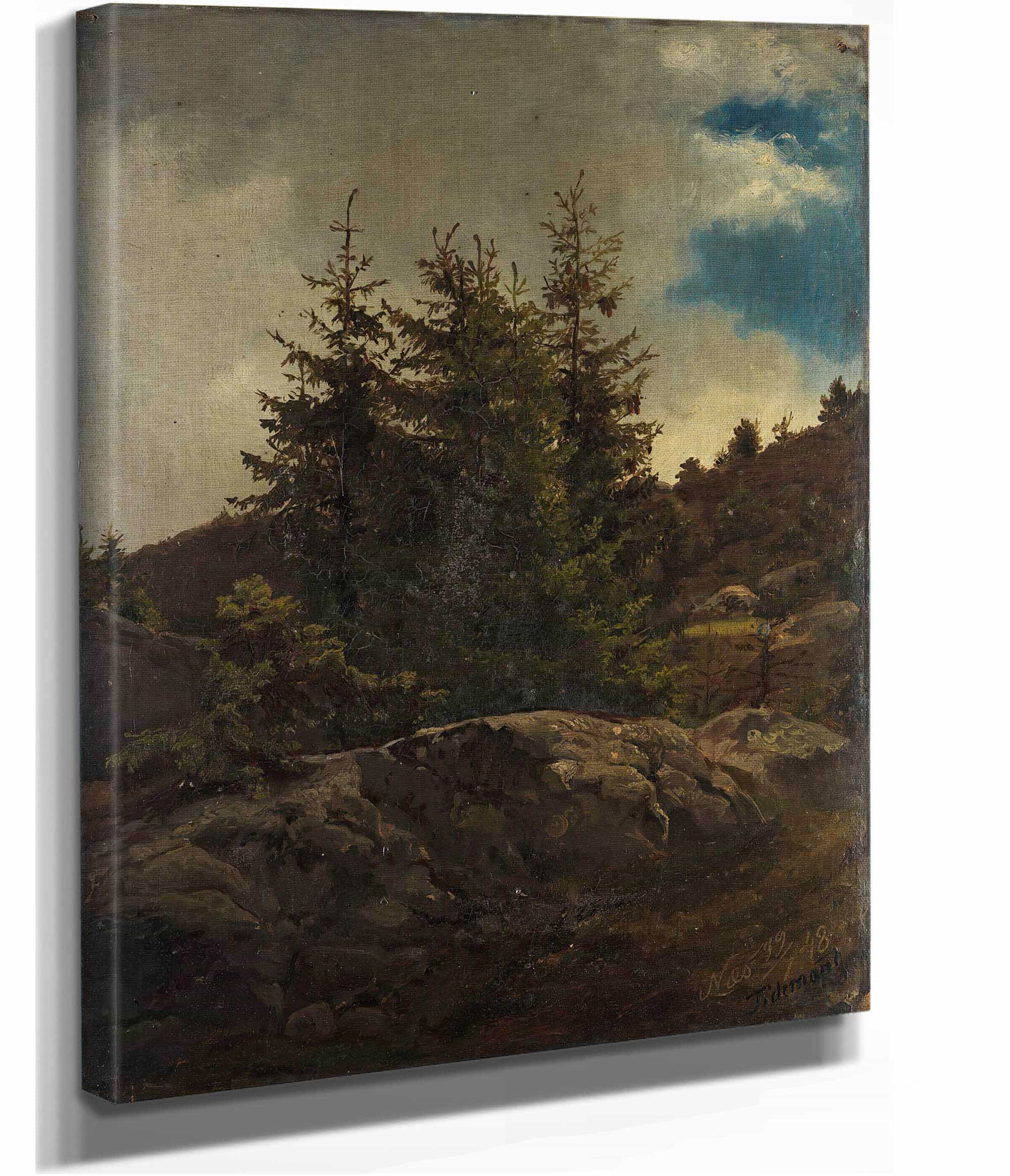 Landscape From Nes In Hallingdal by Adolph Tidemand