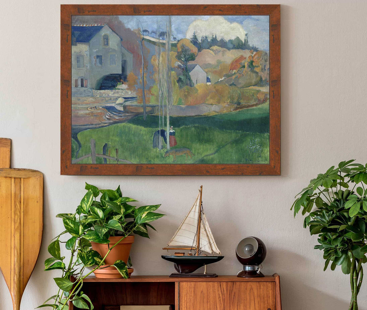 Landscape In Brittany The David Mill by Paul Gauguin