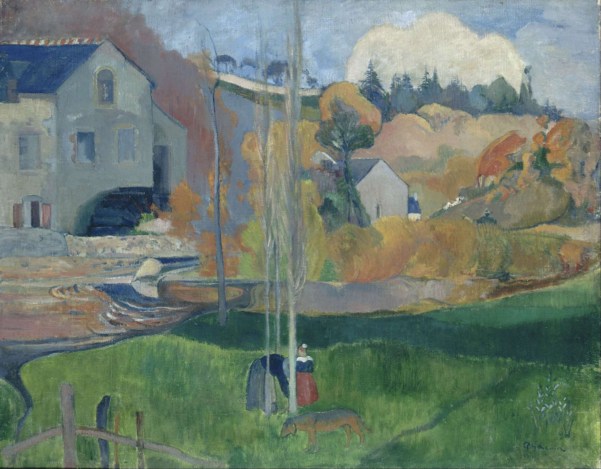 Landscape In Brittany The David Mill by Paul Gauguin