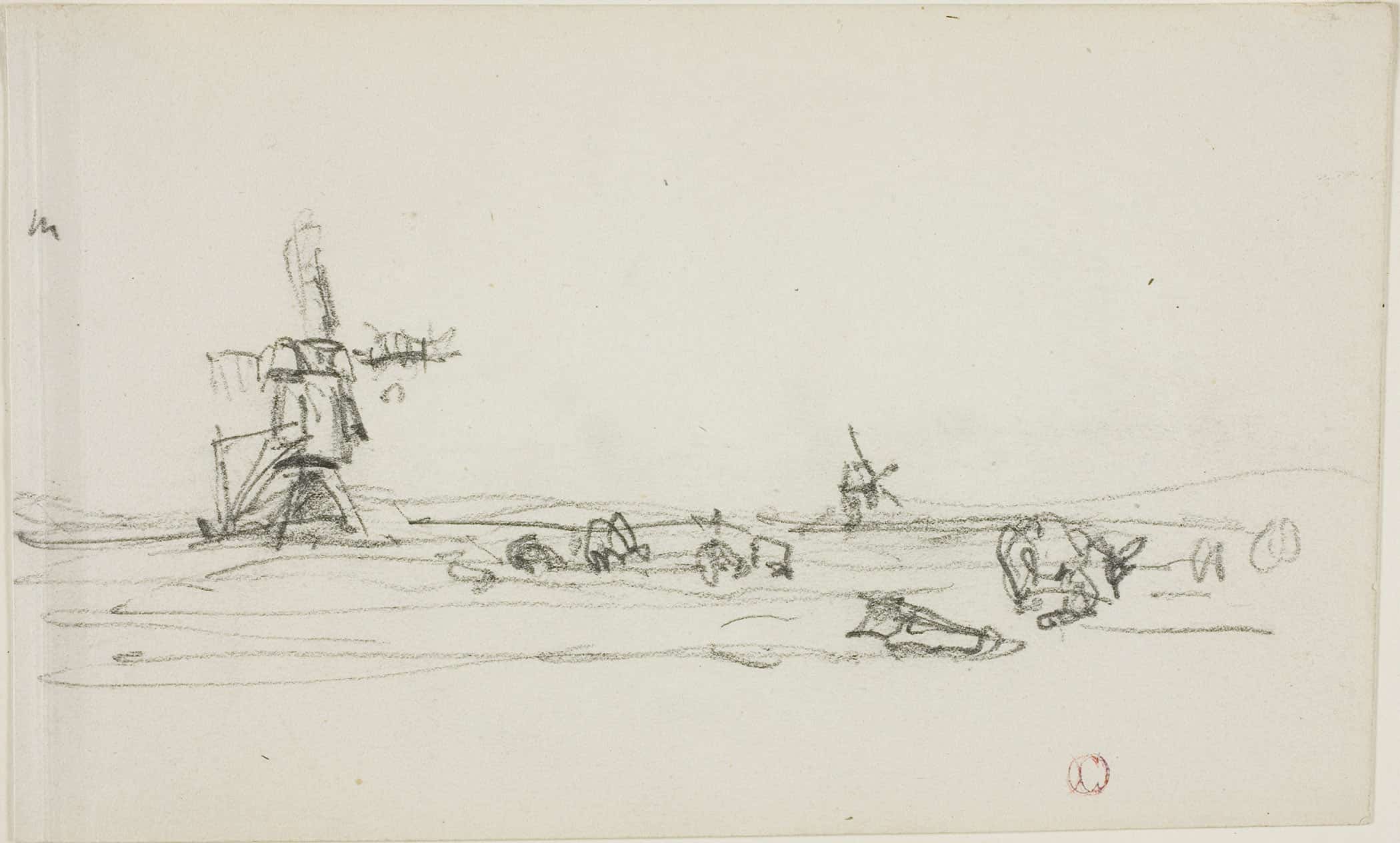 Landscape In Holland by Charles Francois Daubigny