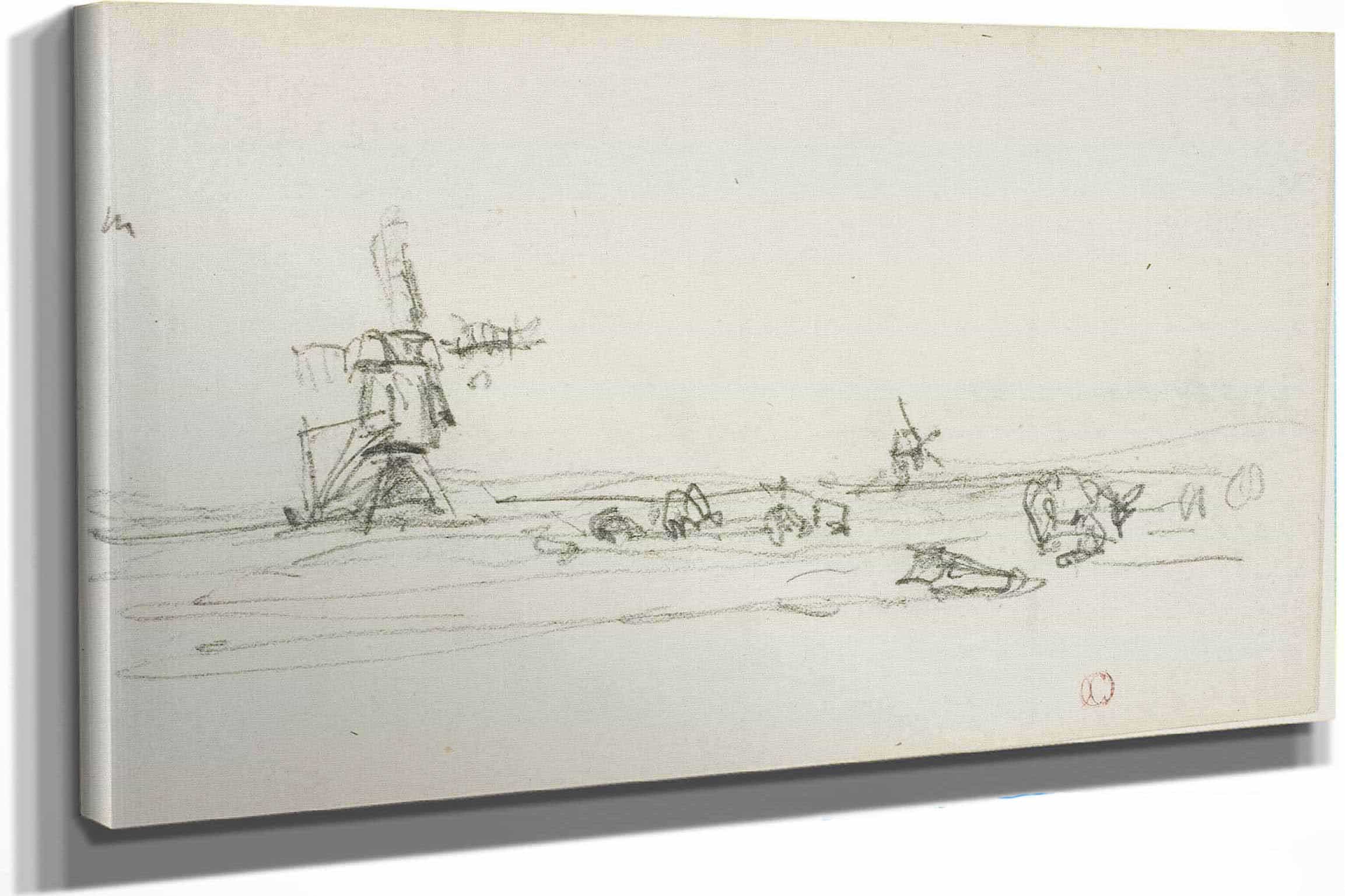 Landscape In Holland by Charles Francois Daubigny