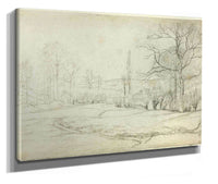 Landscape In Montfoucault by Camille Pissarro