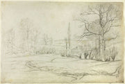 Landscape In Montfoucault by Camille Pissarro