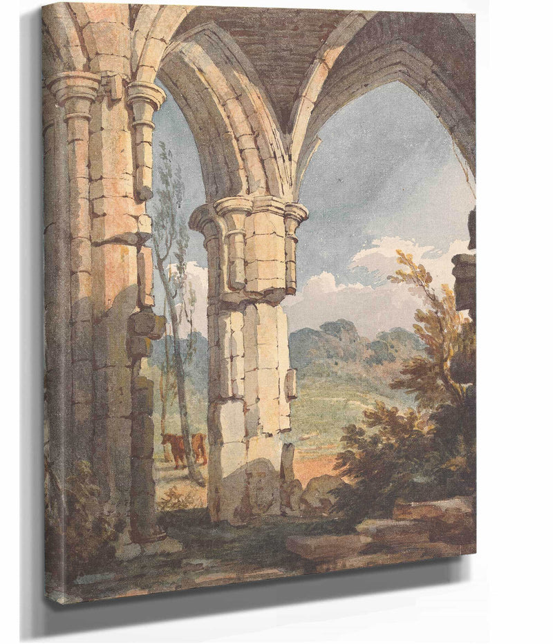 Landscape Looking Through Ruined Archway by Thomas Sully