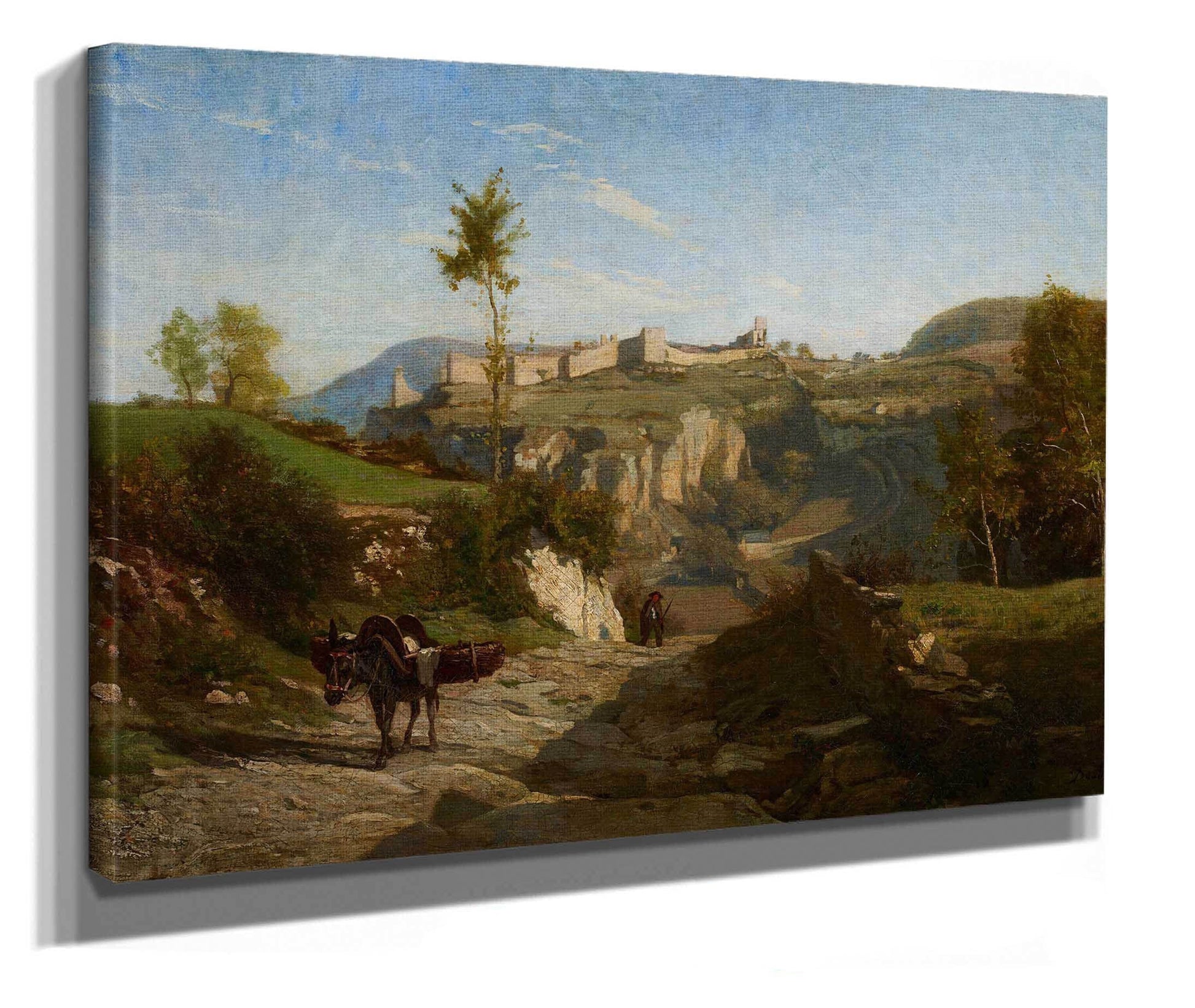 Landscape Near Cremieu by Charles Francois Daubigny