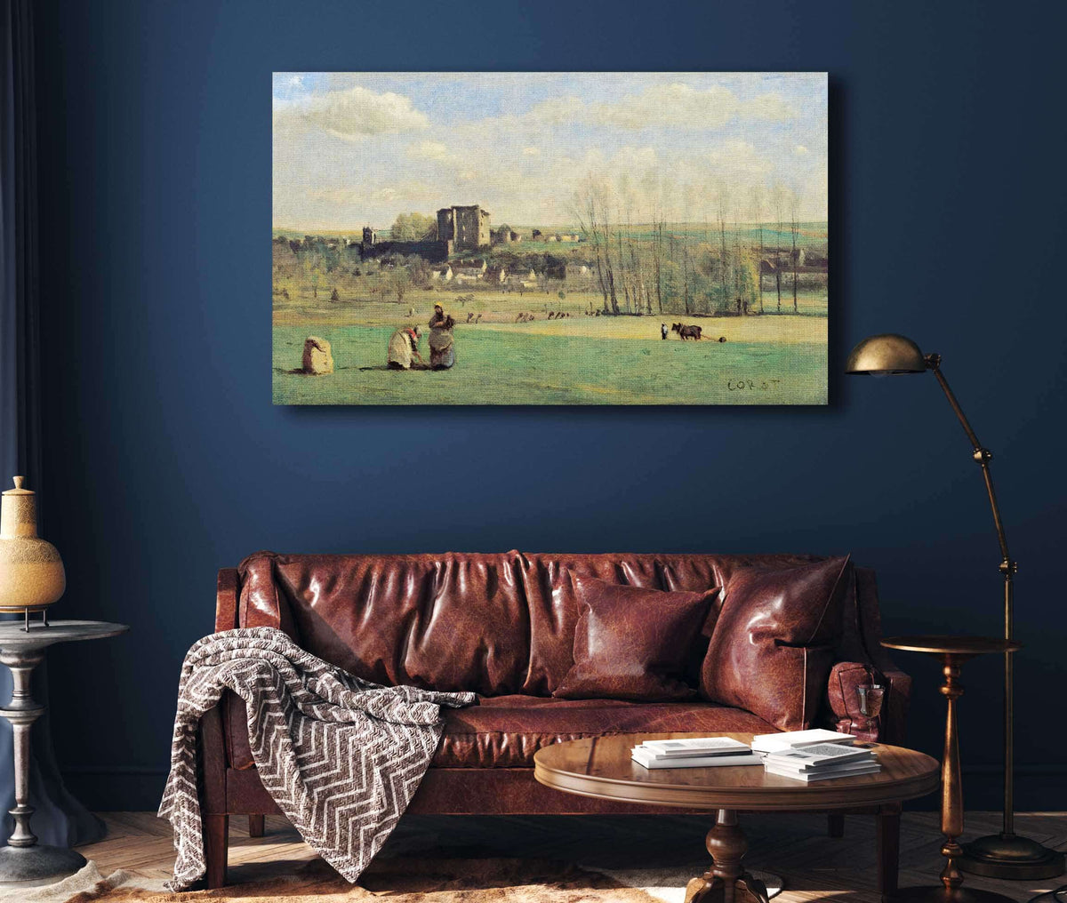 Landscape Of La Ferte Milon by Jean Baptiste Camille Corot