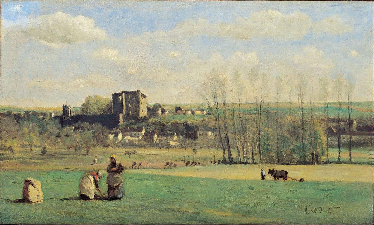Landscape Of La Ferte Milon by Jean Baptiste Camille Corot