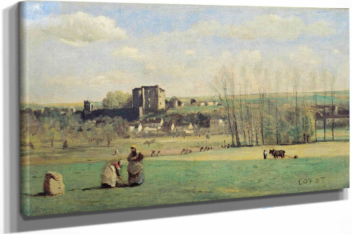 Landscape Of La Ferte Milon by Jean Baptiste Camille Corot