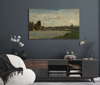 Landscape On A River by Charles Francois Daubigny
