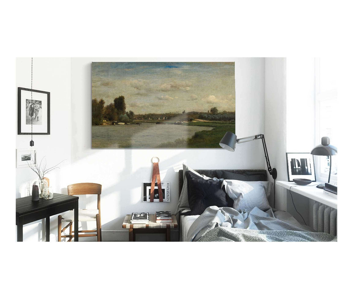 Landscape On A River by Charles Francois Daubigny