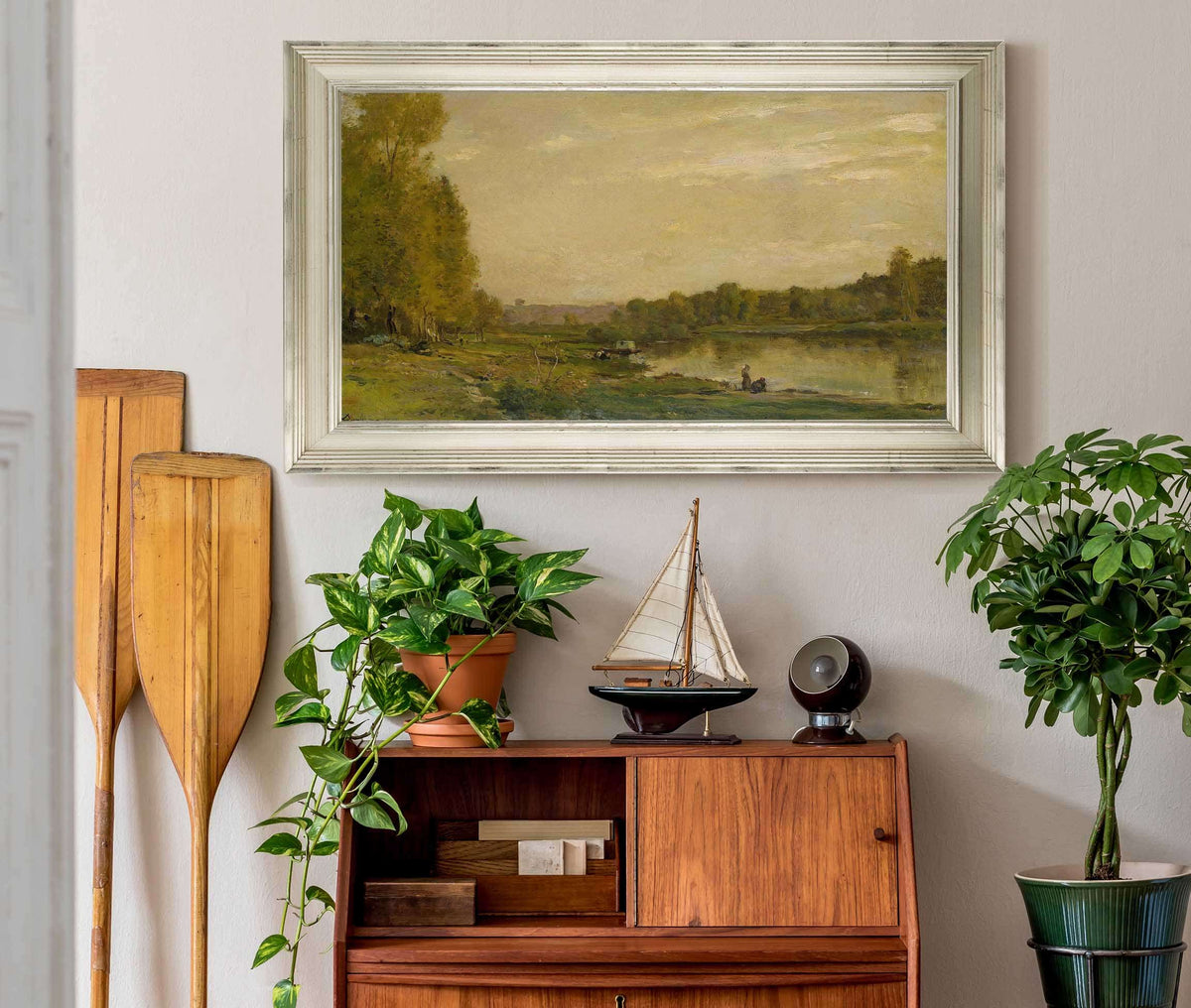 Landscape On The Oise by Charles Francois Daubigny