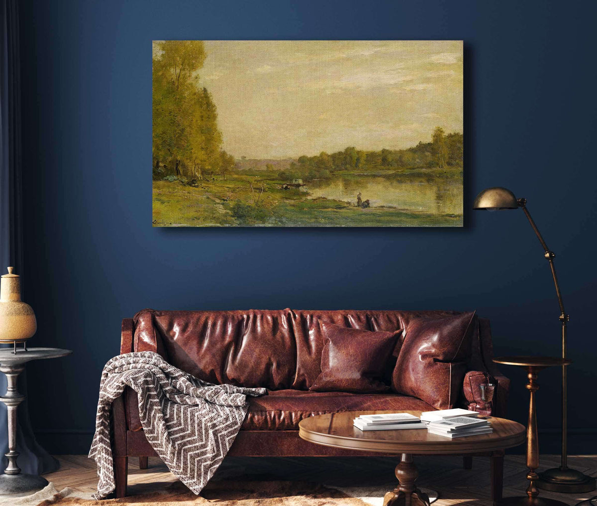Landscape On The Oise by Charles Francois Daubigny