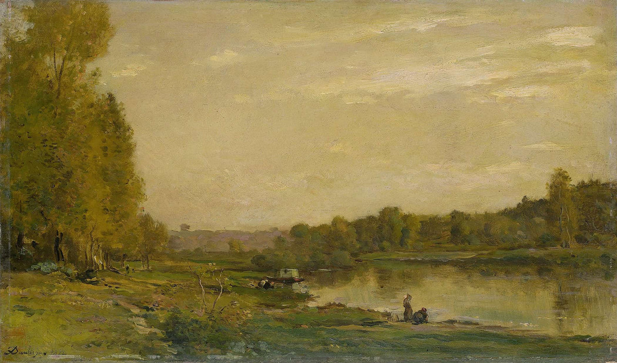 Landscape On The Oise by Charles Francois Daubigny