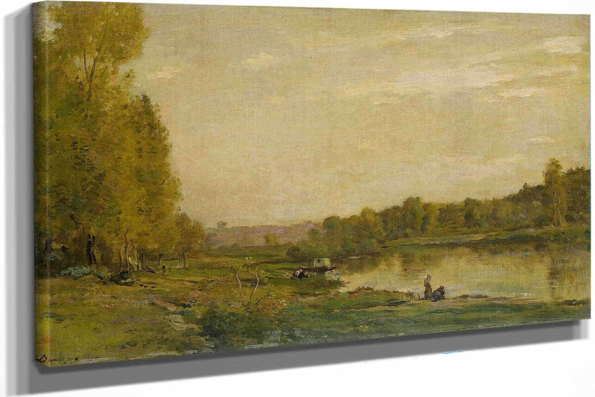 Landscape On The Oise by Charles Francois Daubigny