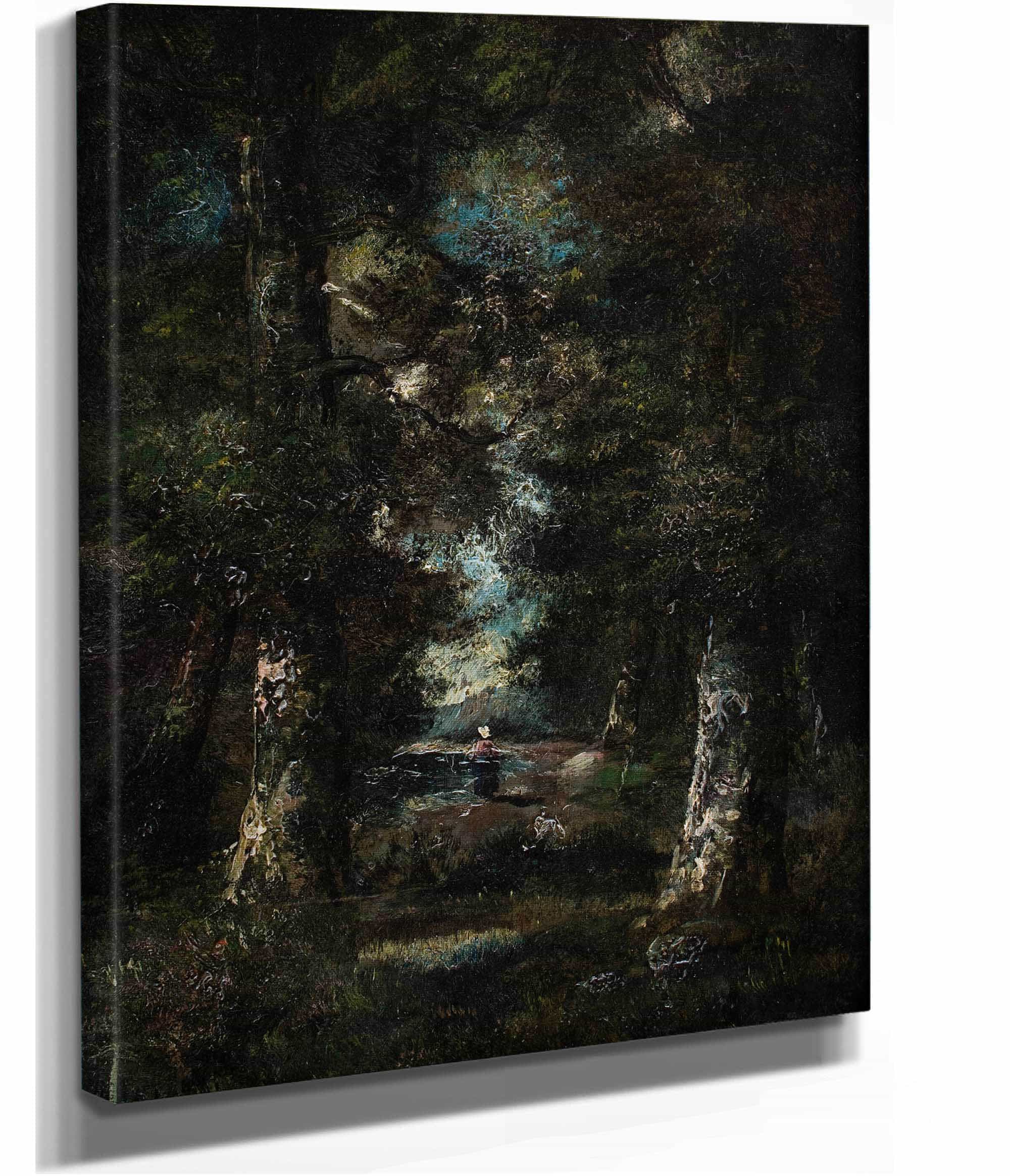 Landscape Path In The Woods by Narcisse Virgile Diaz De La Pena