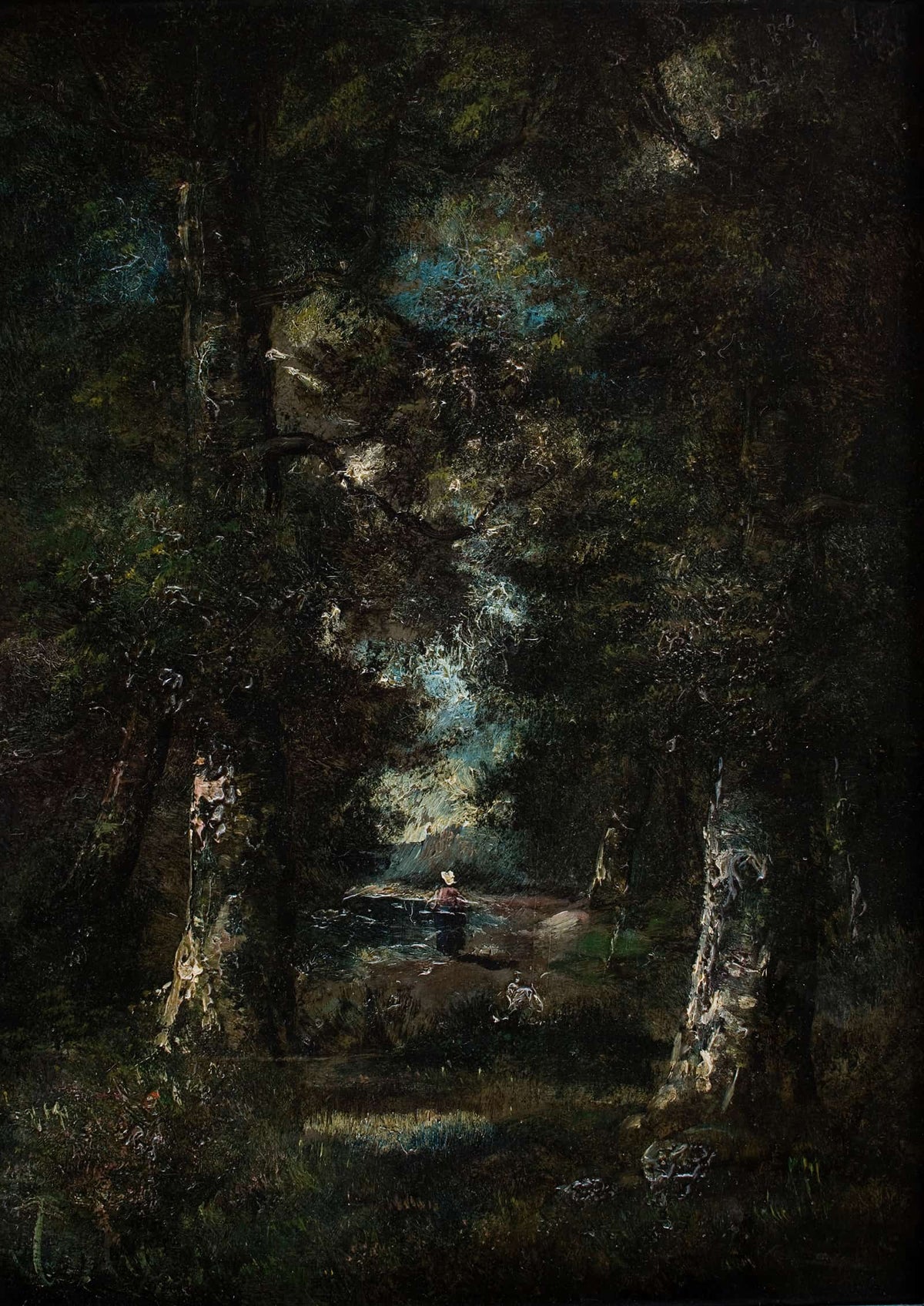 Landscape Path In The Woods by Narcisse Virgile Diaz De La Pena