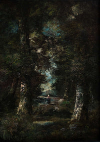 Landscape Path In The Woods by Narcisse Virgile Diaz De La Pena