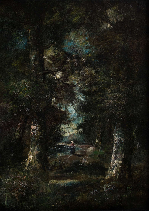 Landscape Path In The Woods by Narcisse Virgile Diaz De La Pena