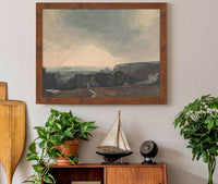 Landscape Scene From Hilltop Looking Into Sunlit Valley by Thomas Sully