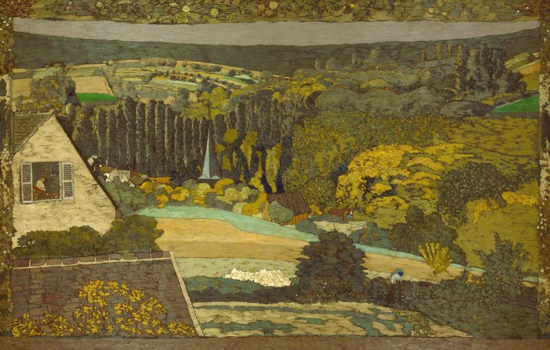 Landscape Window Overlooking The Woods by Edouard Vuillard
