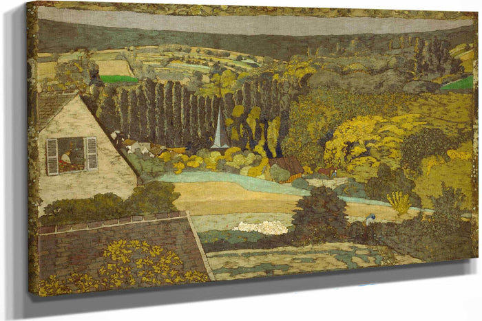 Landscape Window Overlooking The Woods by Edouard Vuillard