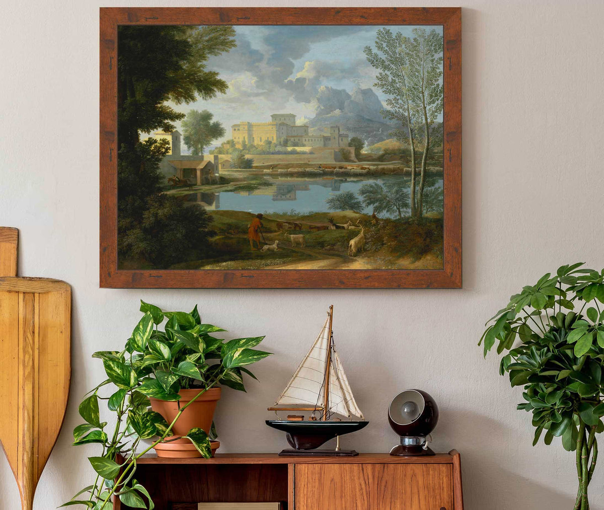 Landscape With A Calm by Nicolas Poussin