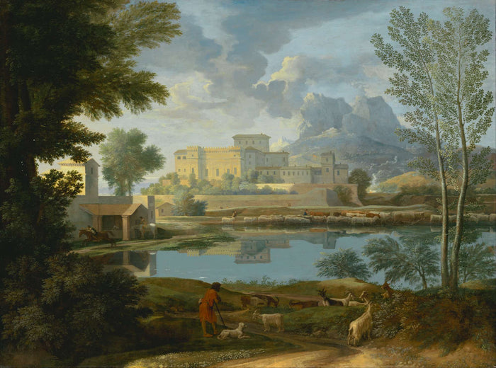 Landscape With A Calm by Nicolas Poussin