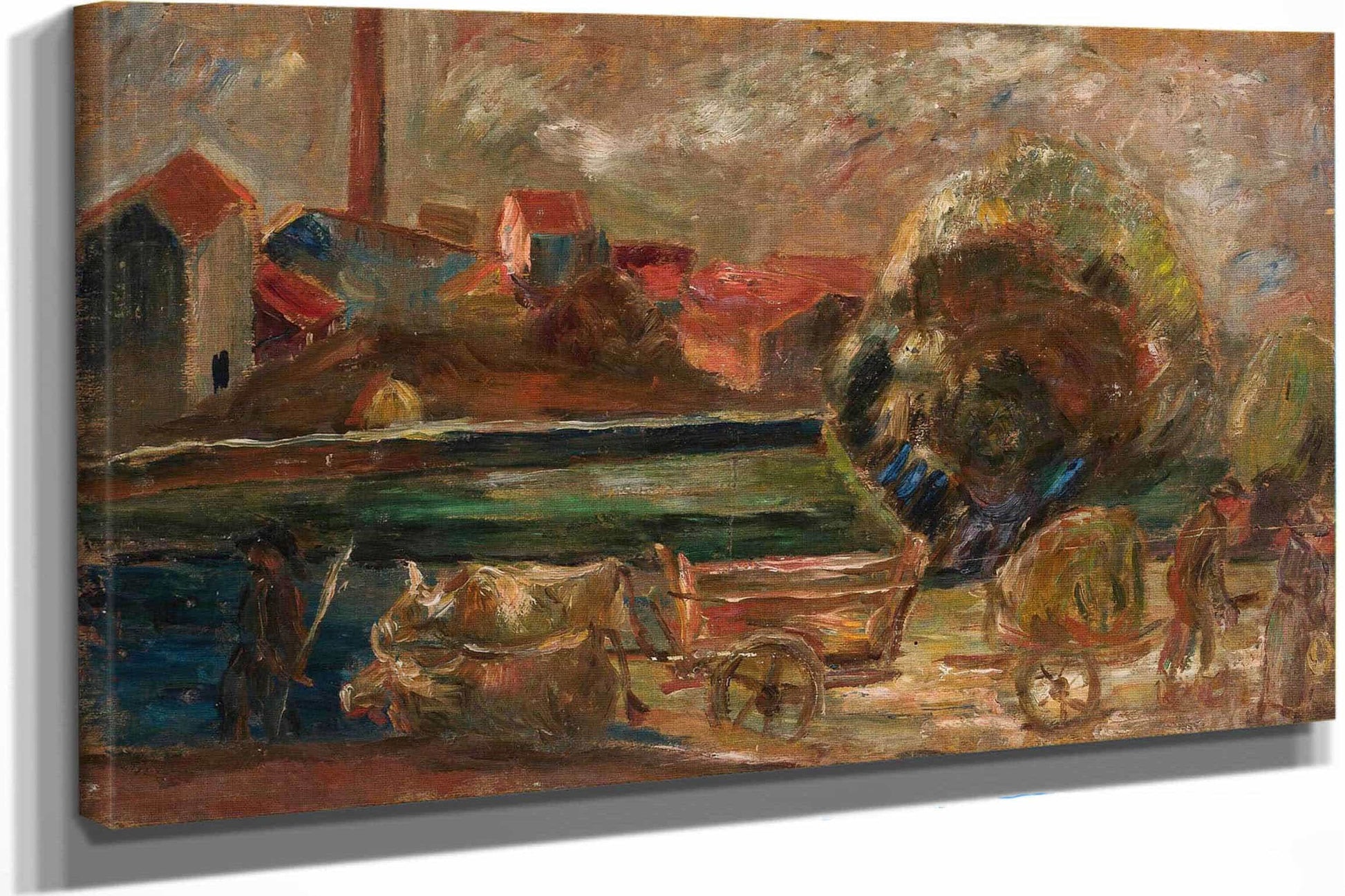 Landscape With A Factory Chimney by Tadeusz Makowski