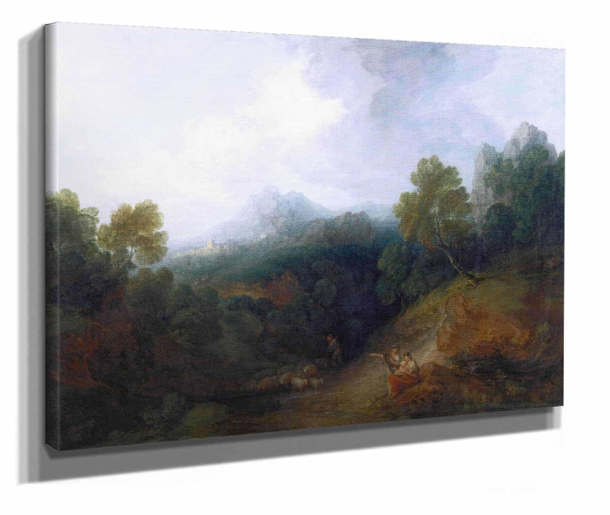Landscape With A Flock Of Sheep by Thomas Gainsborough