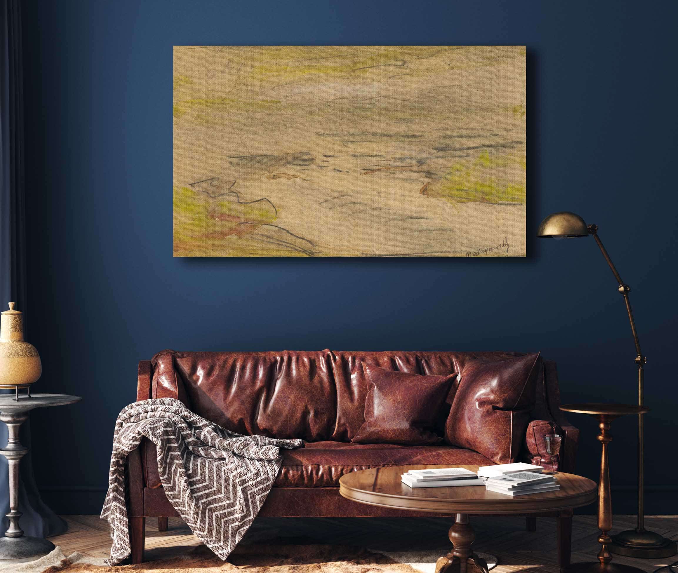 Landscape With A Lake   by Ladislav Mednyanszky