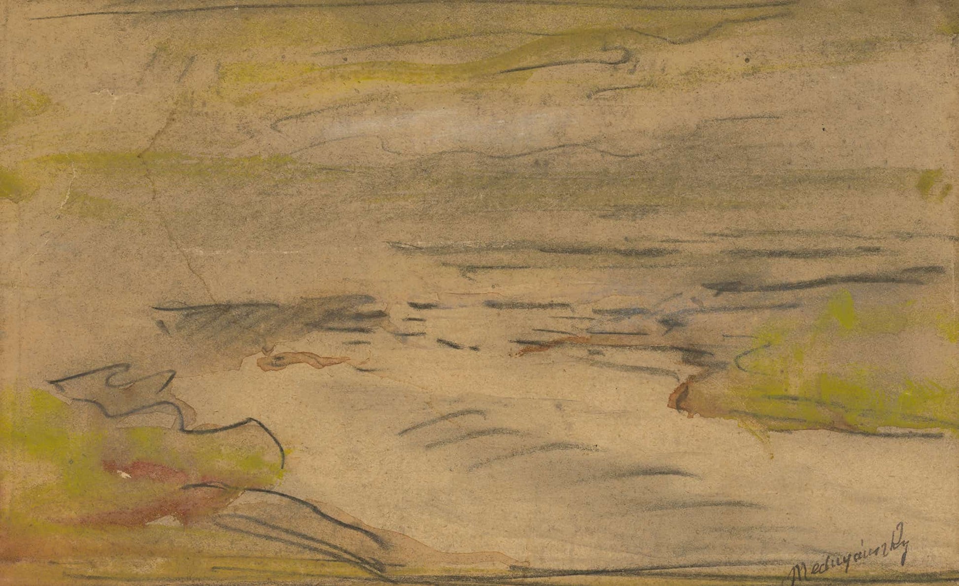 Landscape With A Lake   by Ladislav Mednyanszky