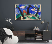 Landscape With A Red Animal by Franz Marc