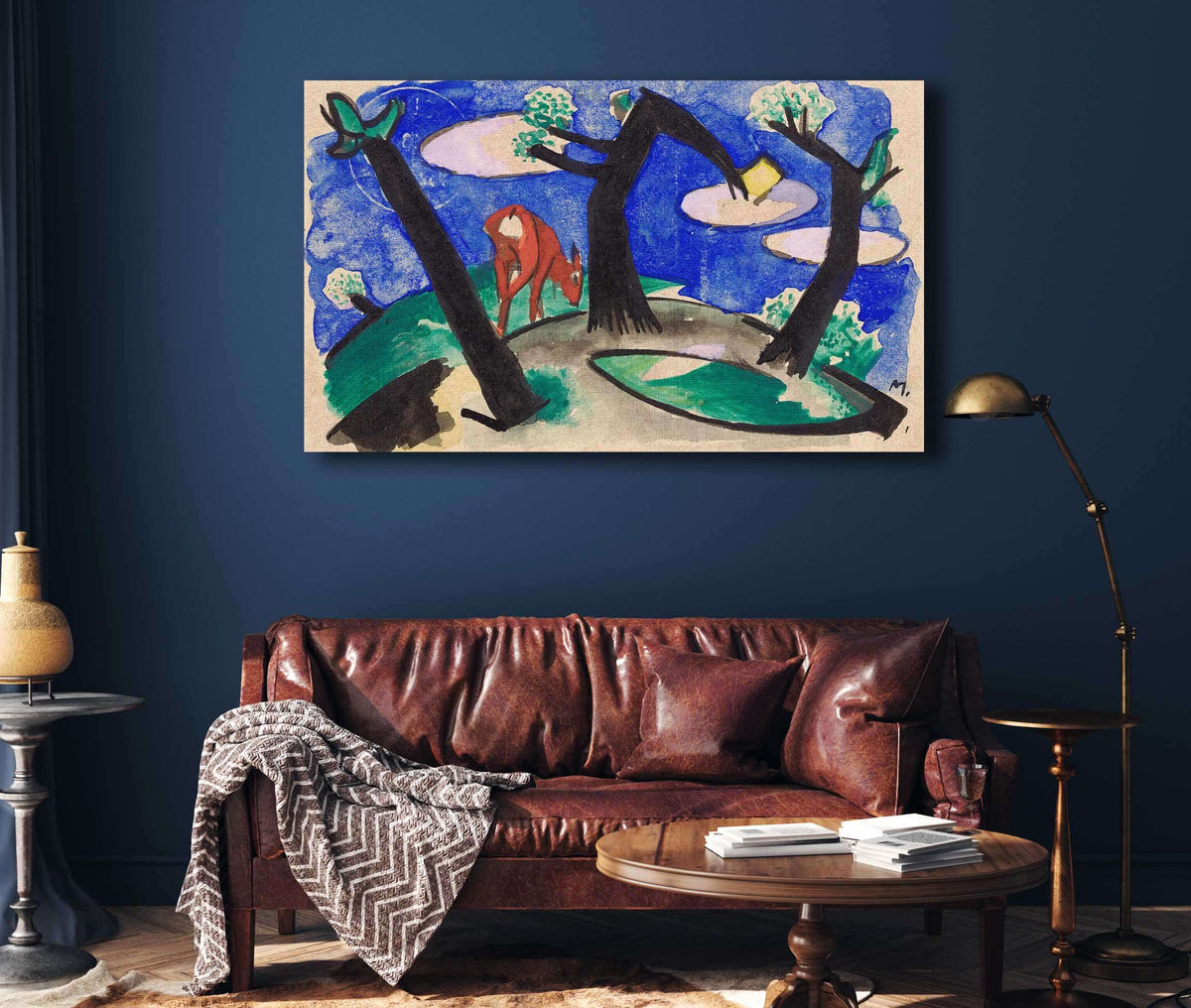 Landscape With A Red Animal by Franz Marc