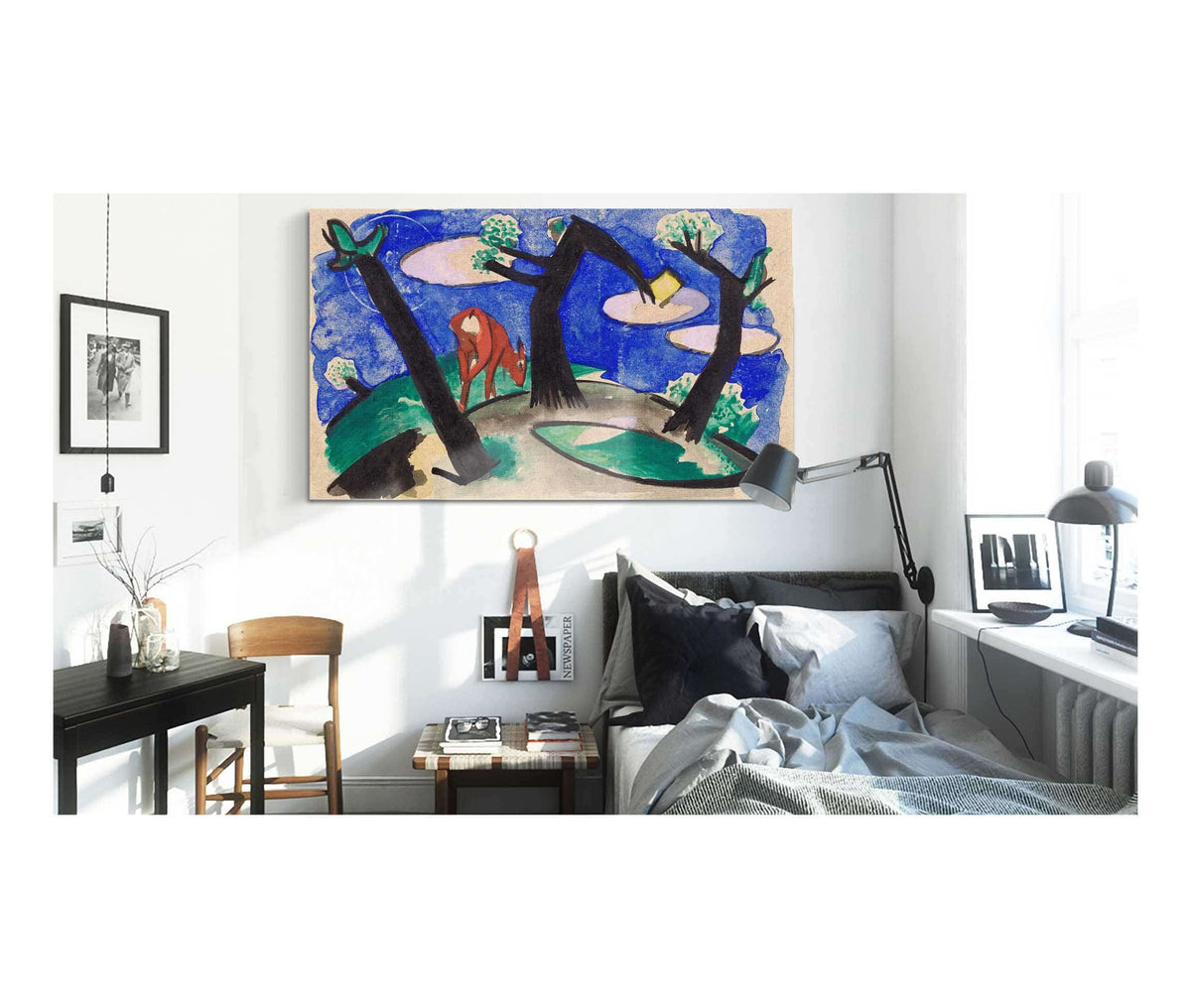 Landscape With A Red Animal by Franz Marc